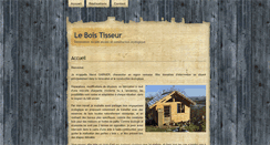 Desktop Screenshot of le-bois-tisseur.korriganvoyageur.fr