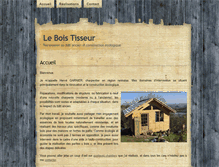 Tablet Screenshot of le-bois-tisseur.korriganvoyageur.fr