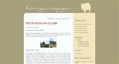 Desktop Screenshot of korriganvoyageur.fr